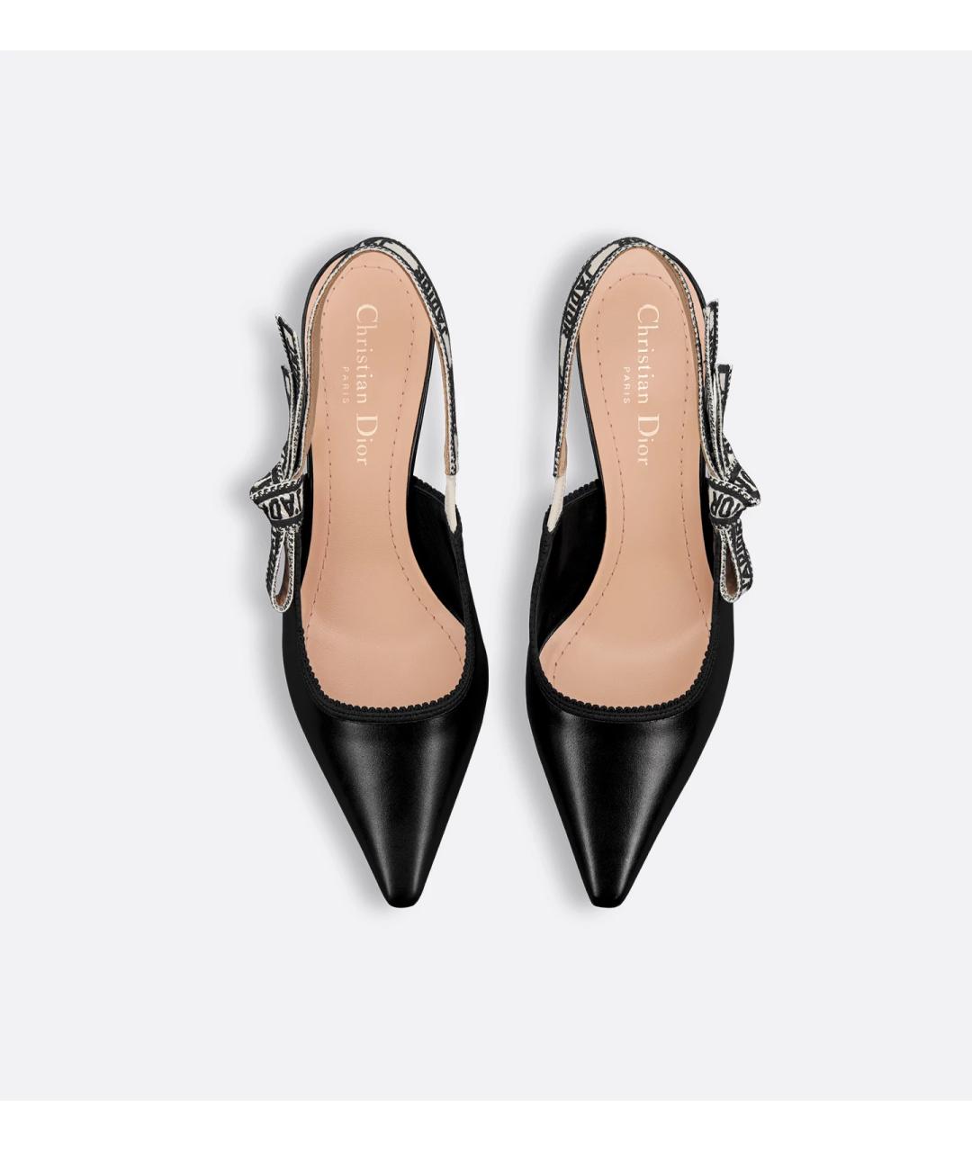 CHRISTIAN DIOR Черные лодочки на низком каблуке, фото 6