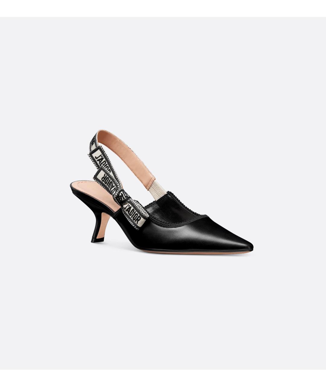 CHRISTIAN DIOR Черные лодочки на низком каблуке, фото 2