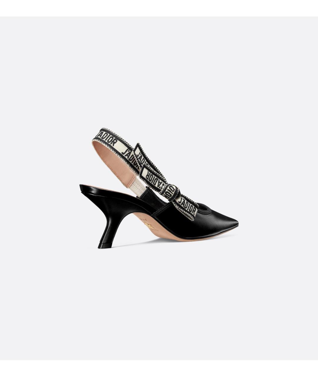 CHRISTIAN DIOR Черные лодочки на низком каблуке, фото 7