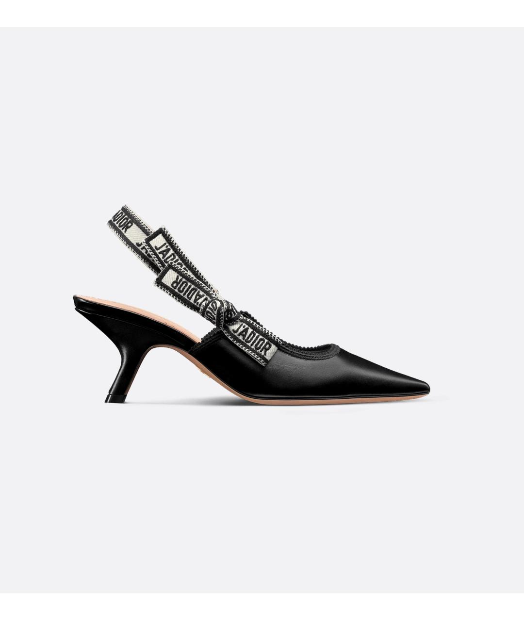 CHRISTIAN DIOR Черные лодочки на низком каблуке, фото 8