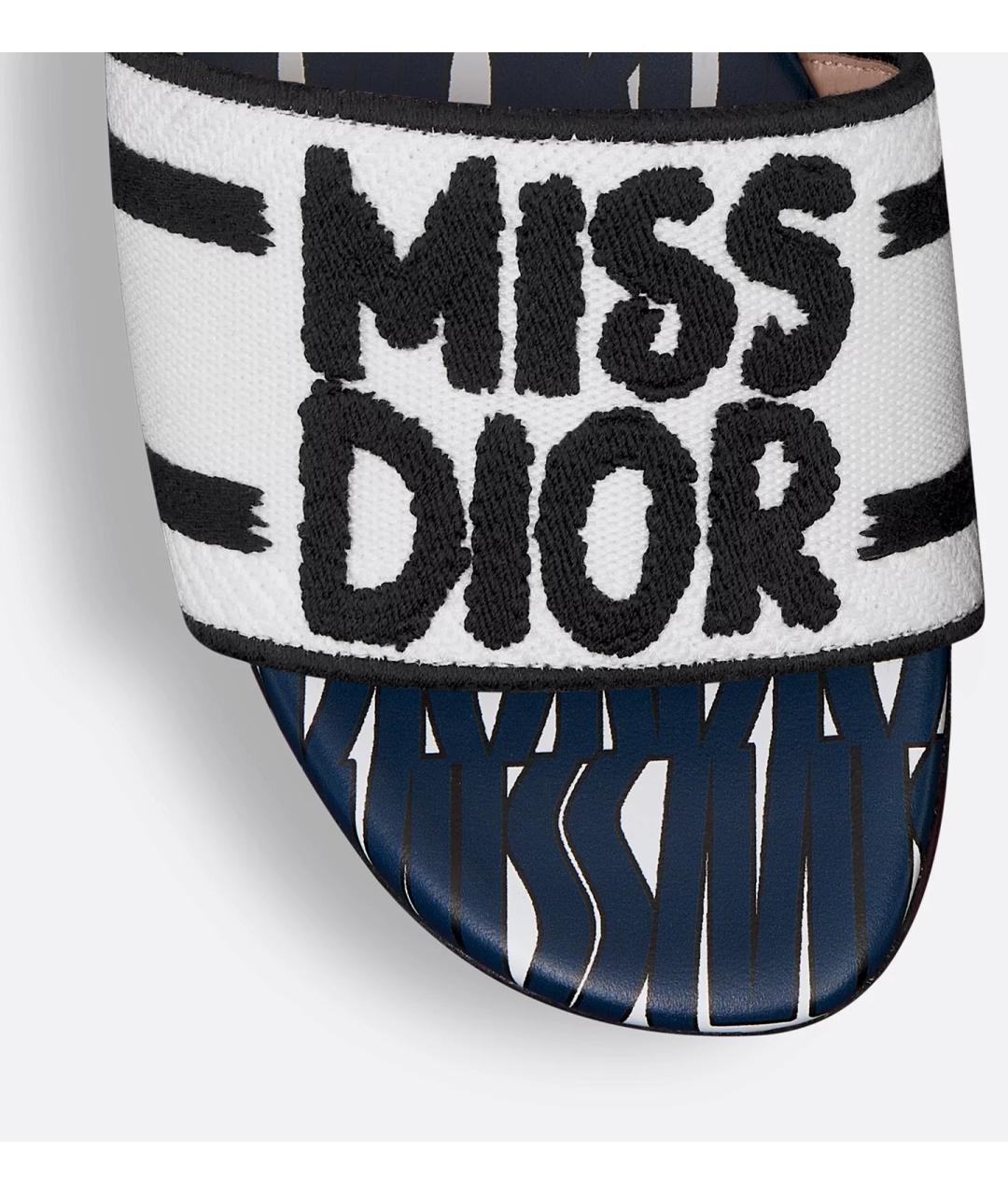 CHRISTIAN DIOR Синие шлепанцы, фото 6