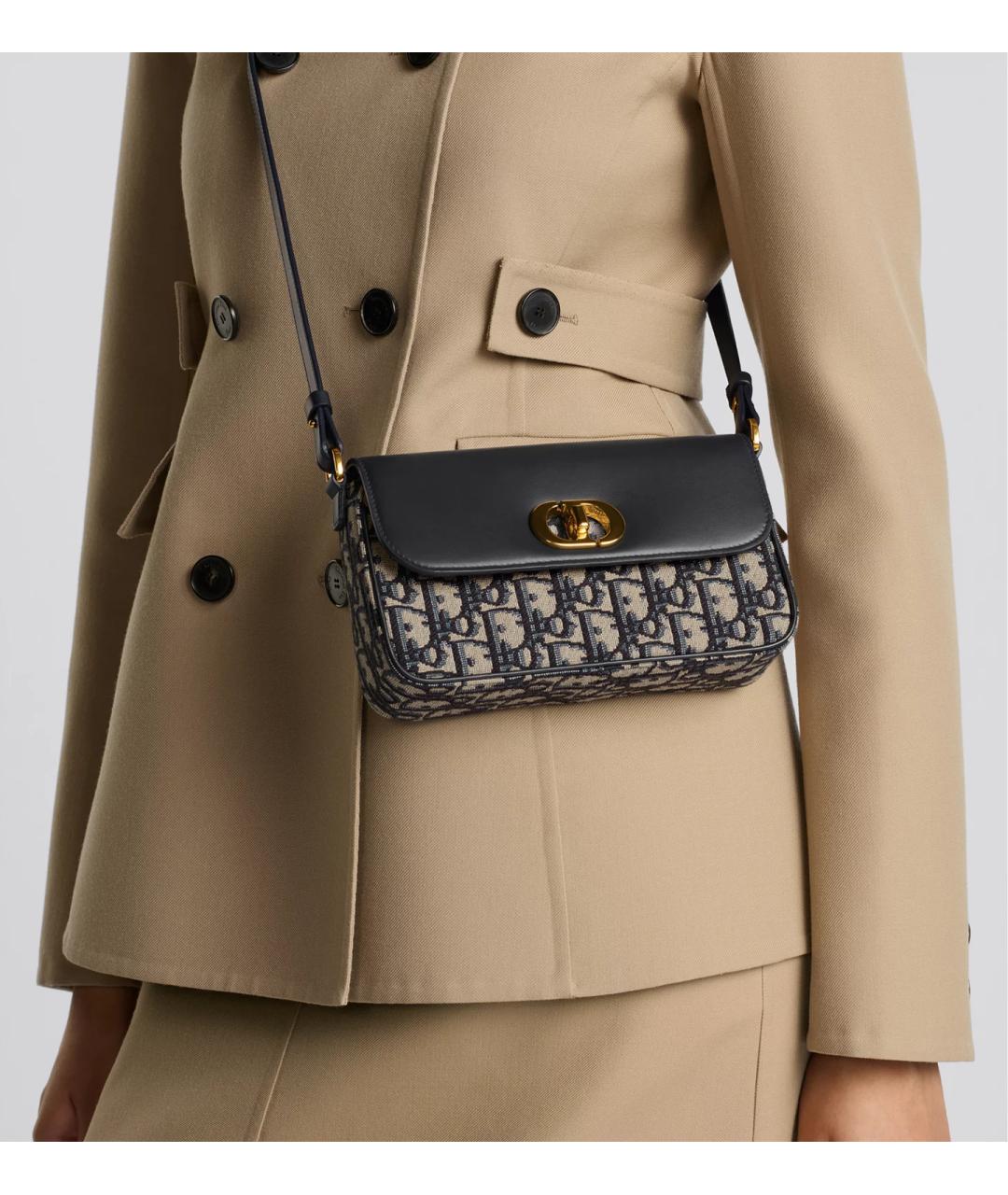 CHRISTIAN DIOR Синяя сумка через плечо, фото 8