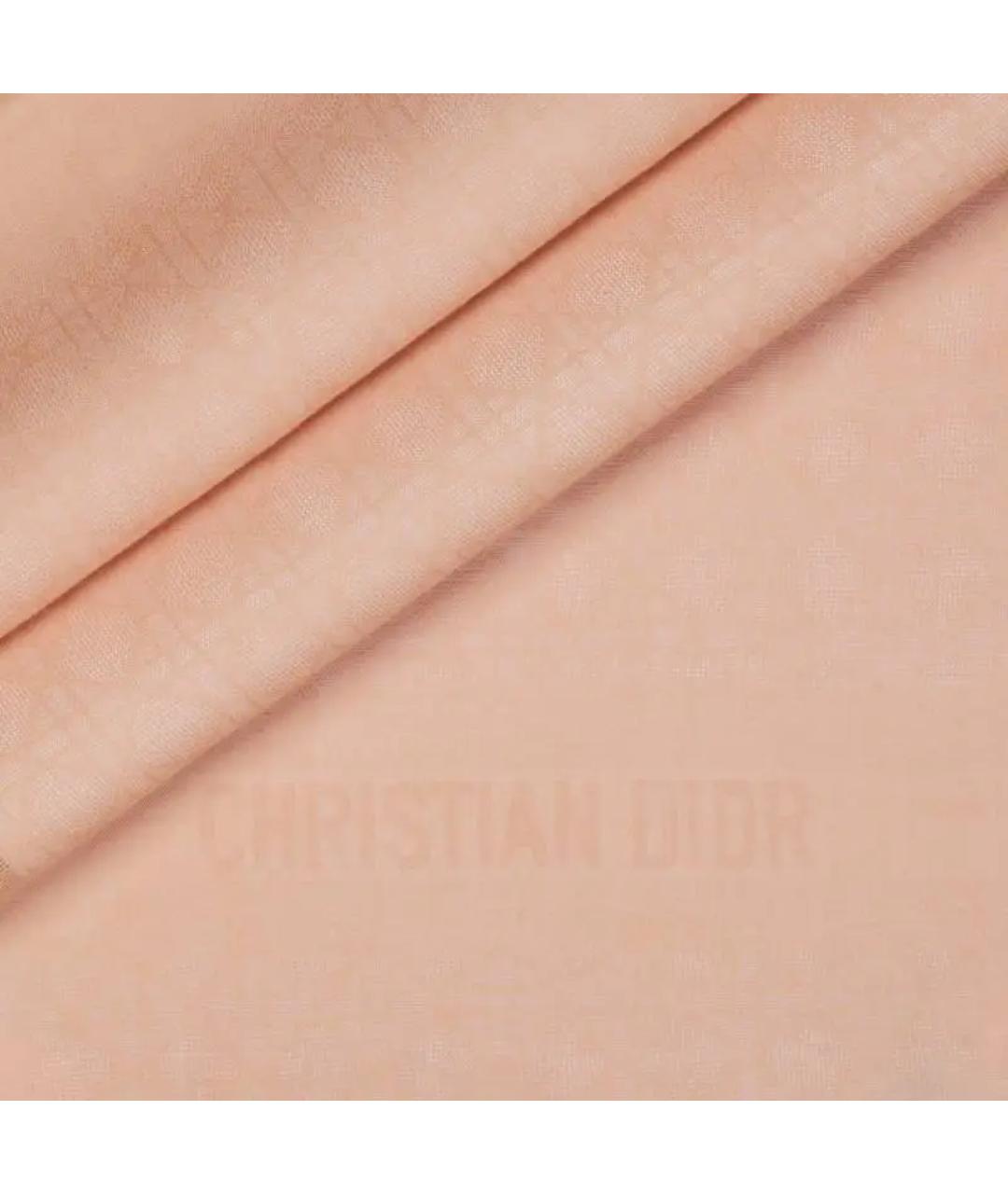 CHRISTIAN DIOR Розовый кашемировый шарф, фото 2