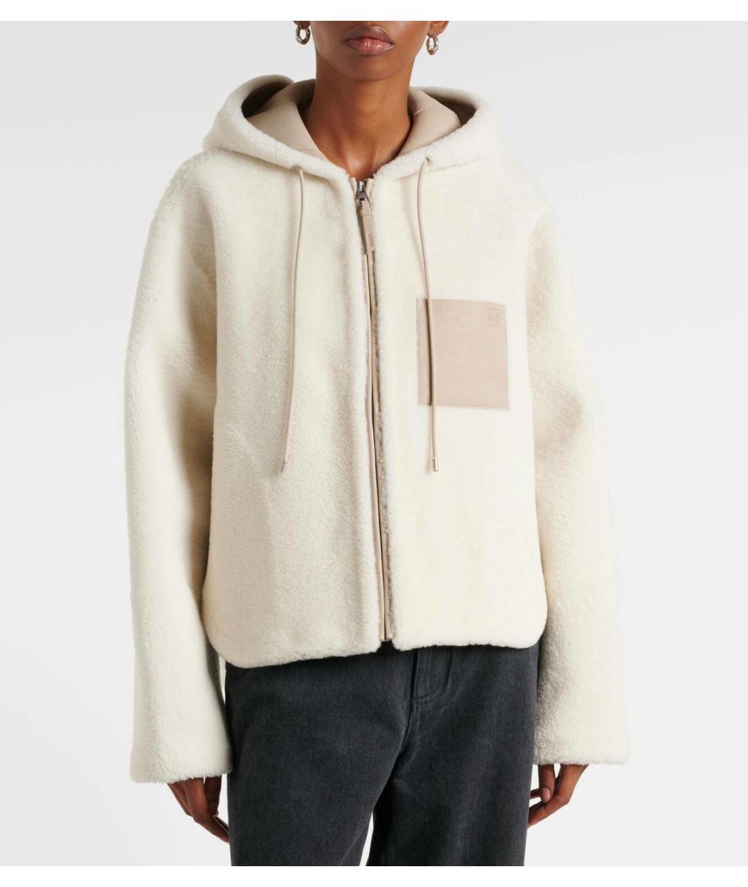 LOEWE Серая меховая дубленка, фото 4