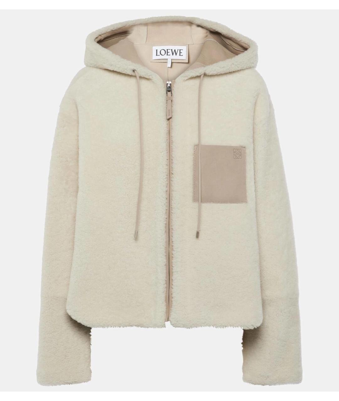 LOEWE Серая меховая дубленка, фото 7