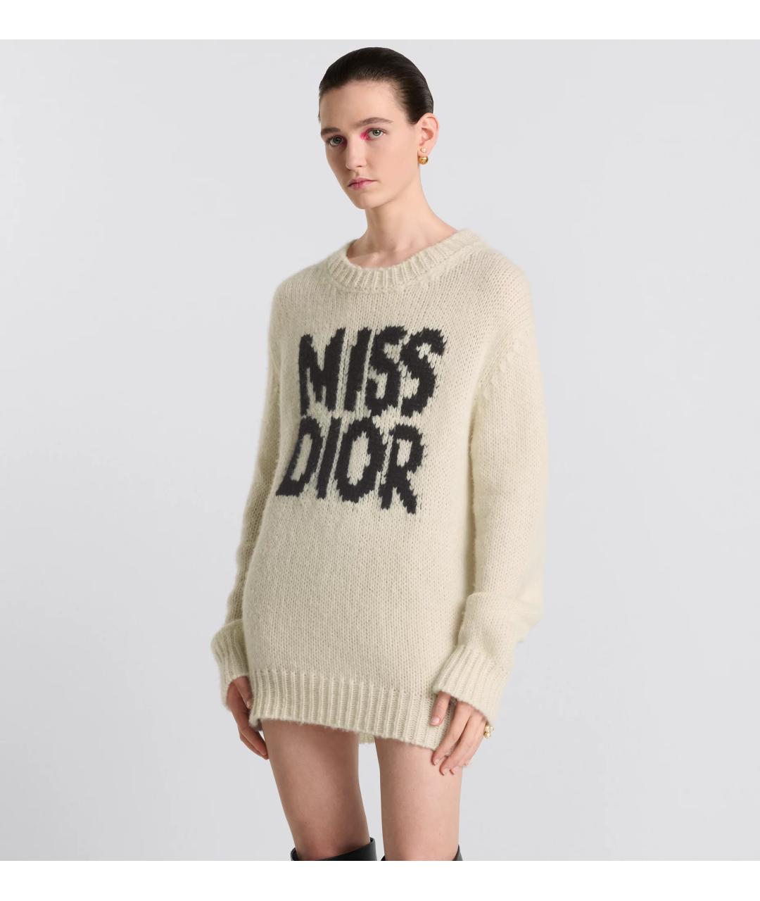CHRISTIAN DIOR Белый джемпер / свитер, фото 3