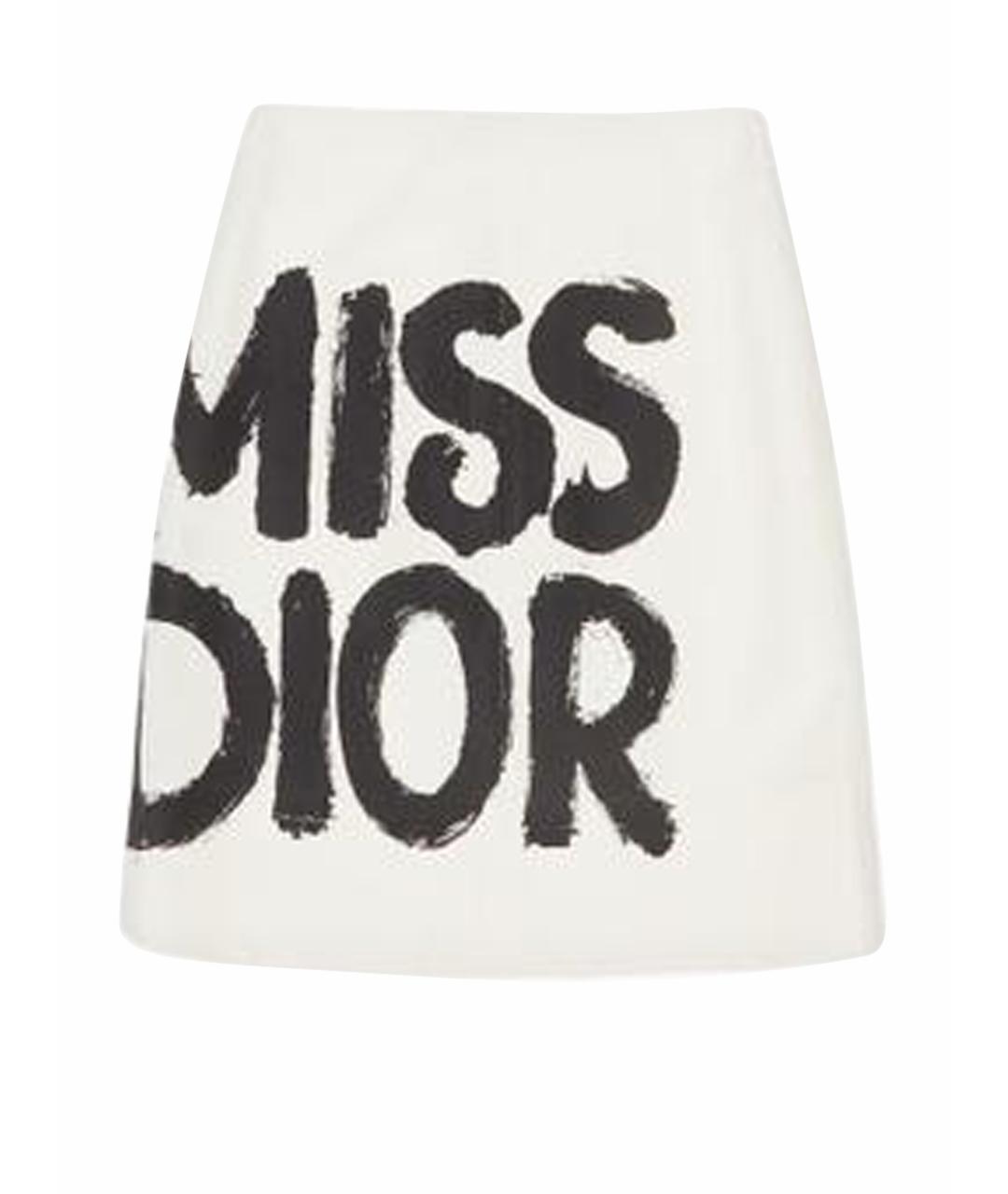 CHRISTIAN DIOR Белая юбка миди, фото 1
