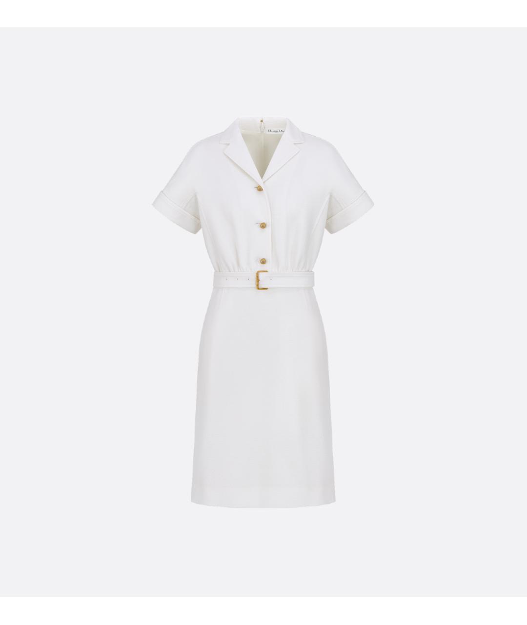 CHRISTIAN DIOR Белое повседневное платье, фото 7