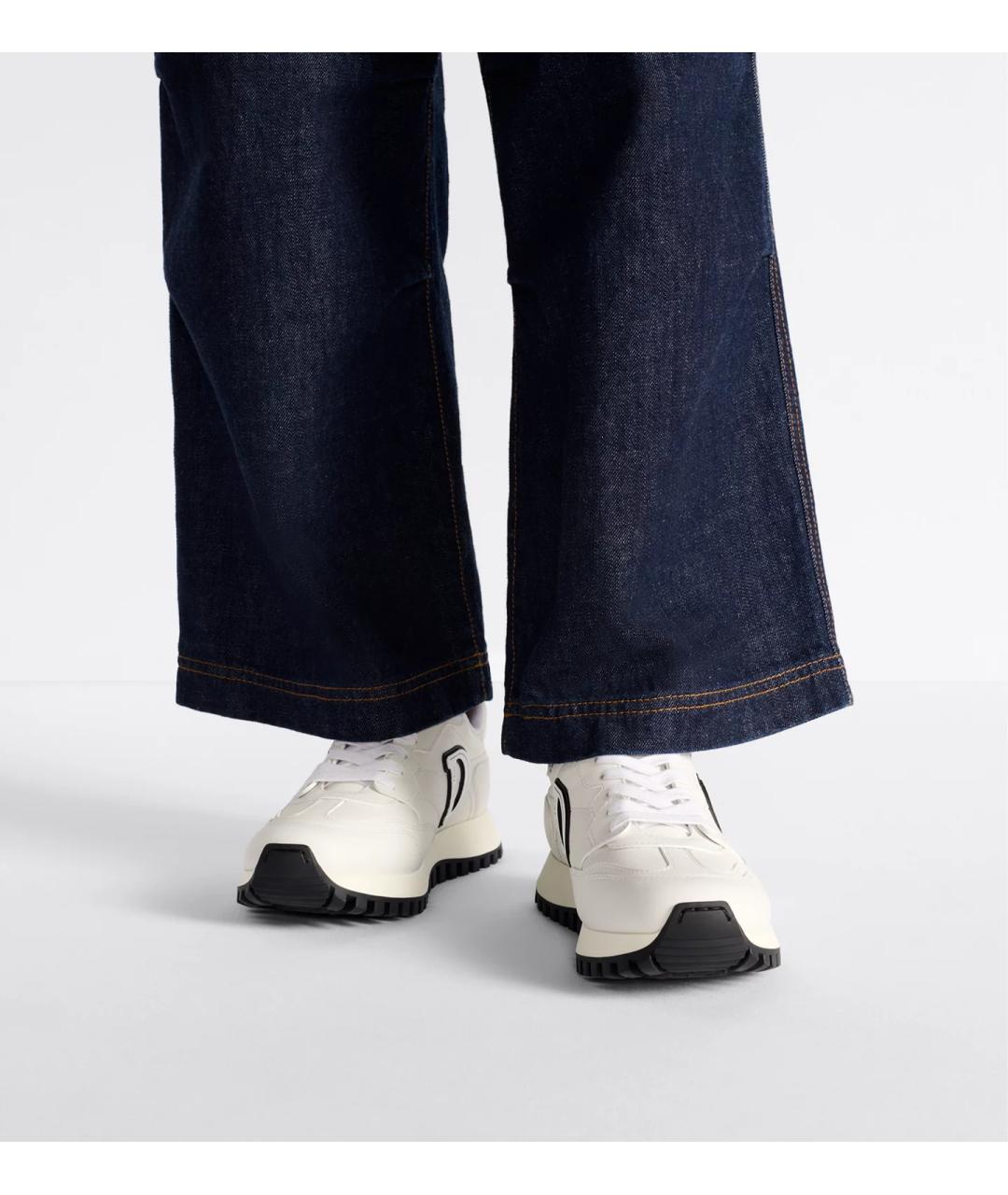 CHRISTIAN DIOR Белые кожаные кроссовки, фото 3
