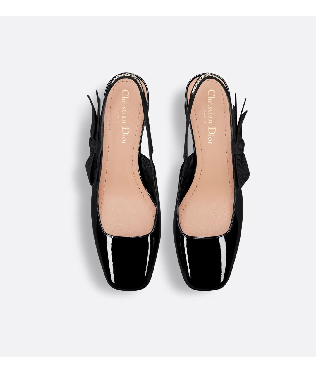 CHRISTIAN DIOR Черные туфли из лакированной кожи, фото 6