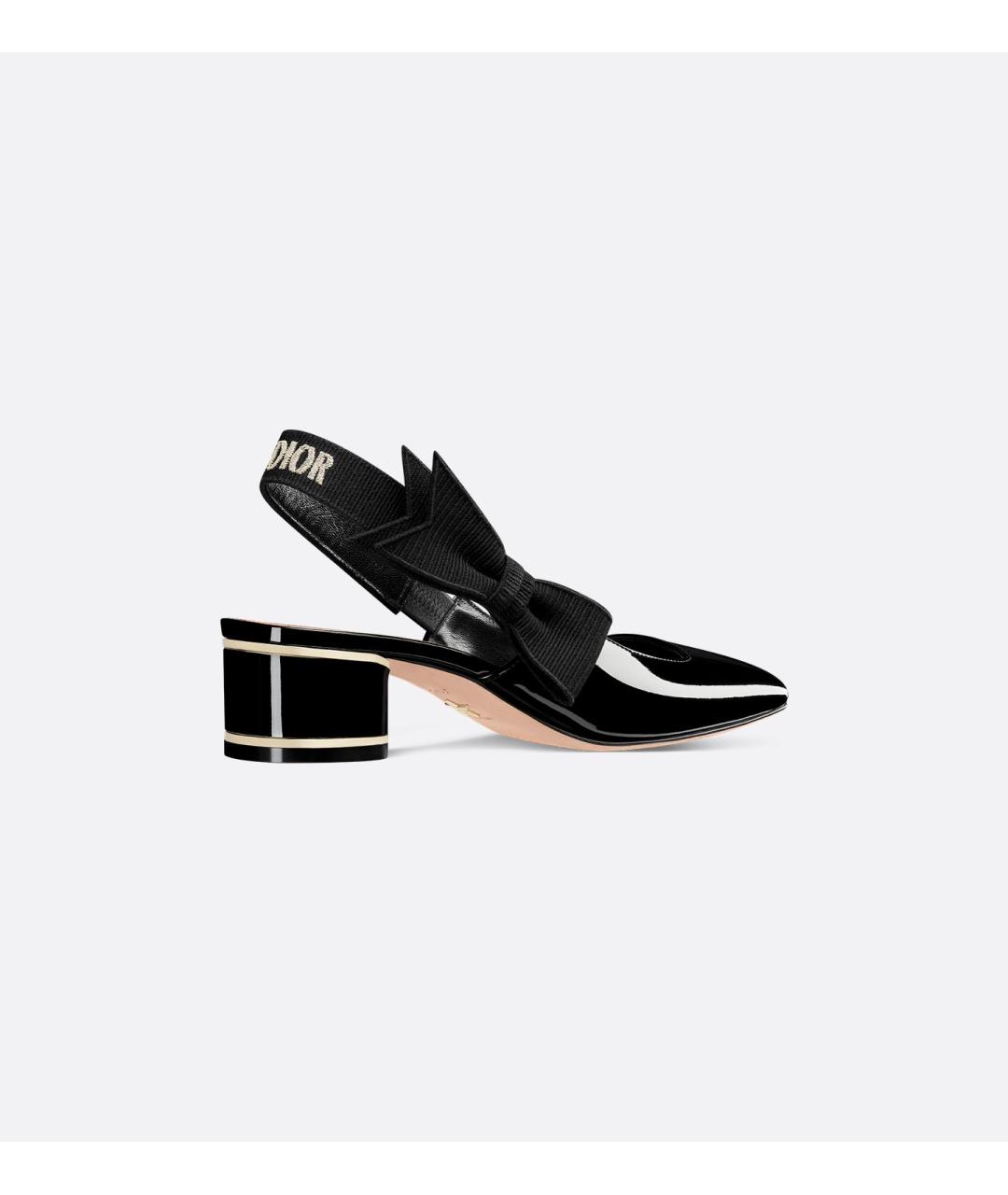 CHRISTIAN DIOR Черные туфли из лакированной кожи, фото 7