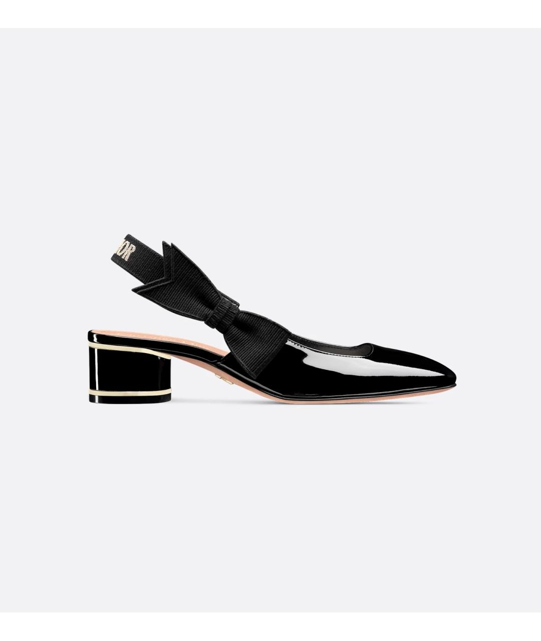 CHRISTIAN DIOR Черные туфли из лакированной кожи, фото 9