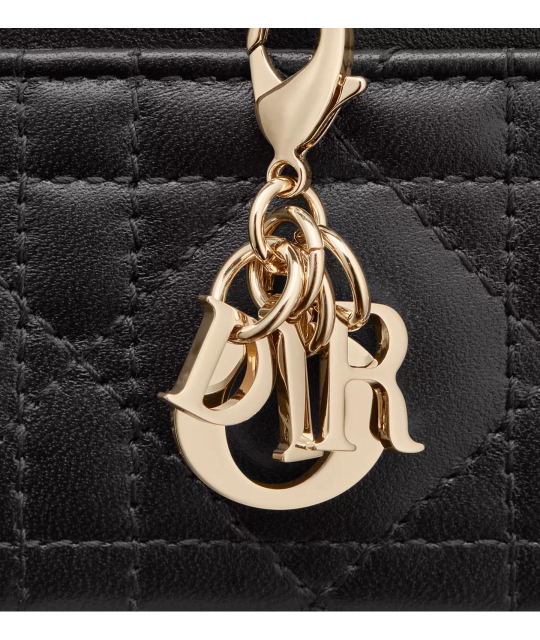 CHRISTIAN DIOR Черный кожаный кошелек, фото 3