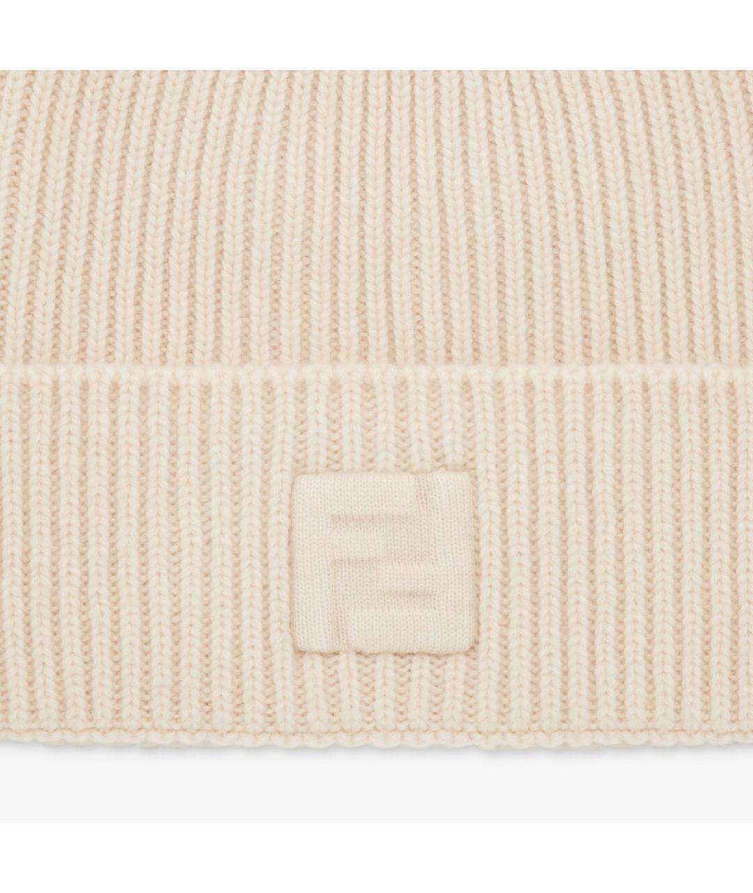 FENDI Белая шерстяная шапка, фото 2