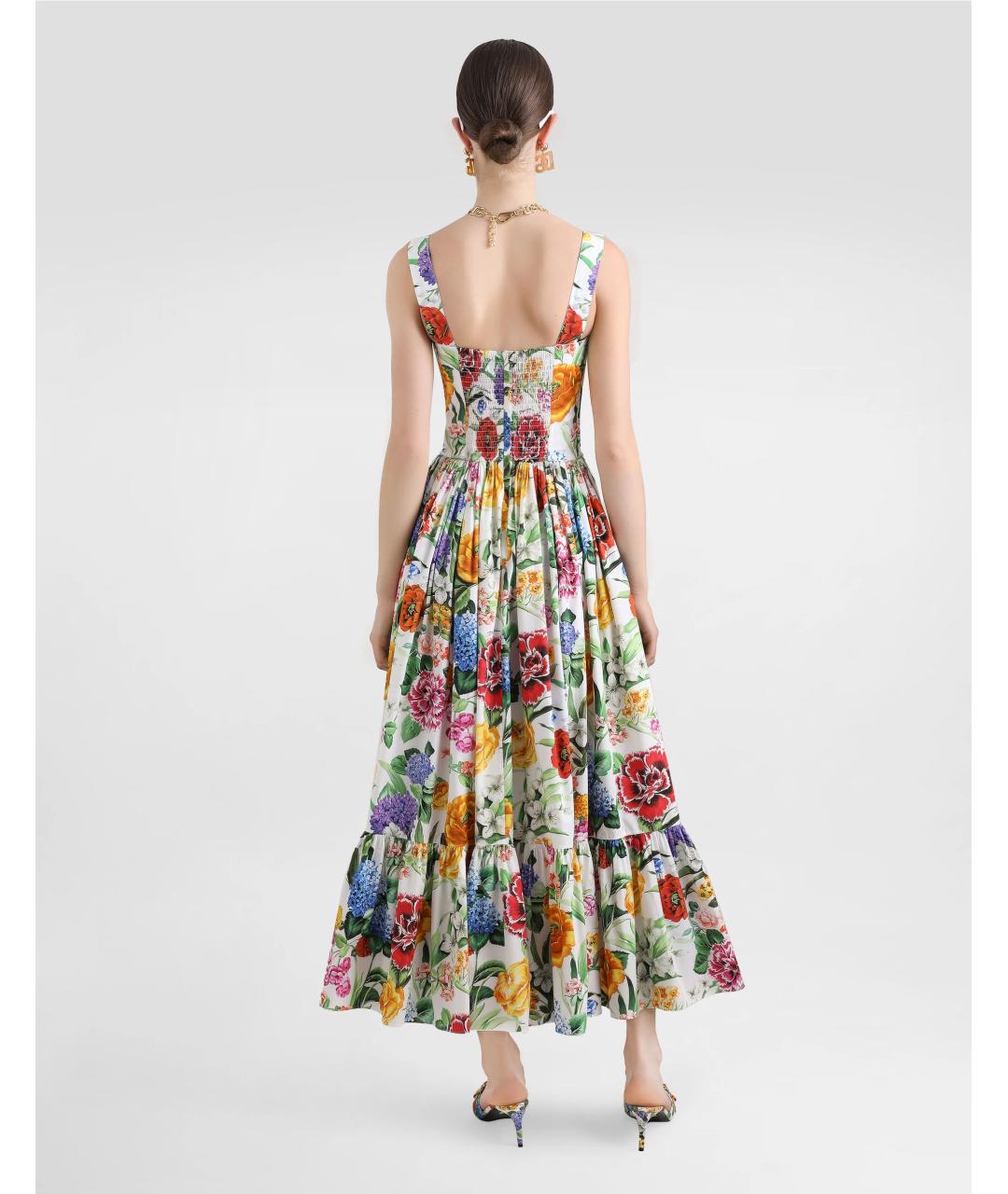DOLCE&GABBANA Мульти хлопковый сарафан, фото 3