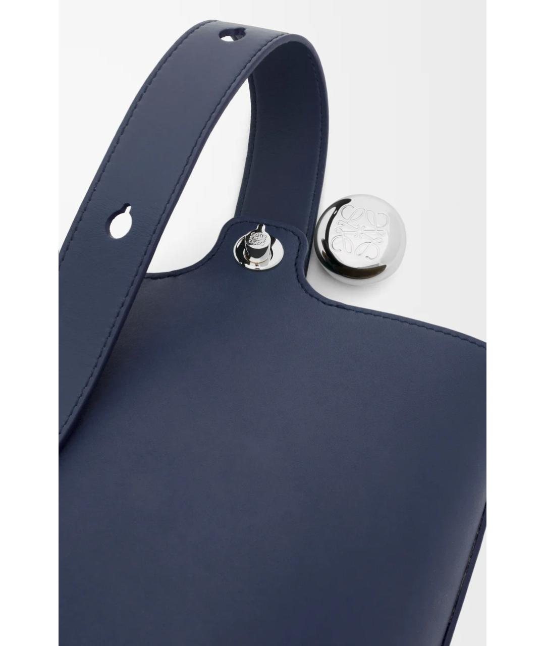 LOEWE Синяя кожаная сумка тоут, фото 6