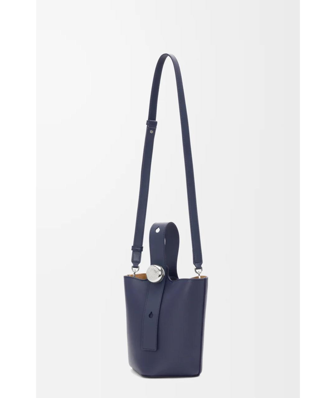 LOEWE Синяя кожаная сумка тоут, фото 4