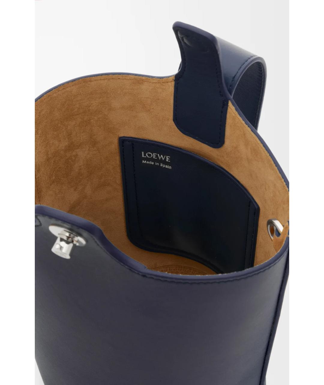 LOEWE Синяя кожаная сумка тоут, фото 5