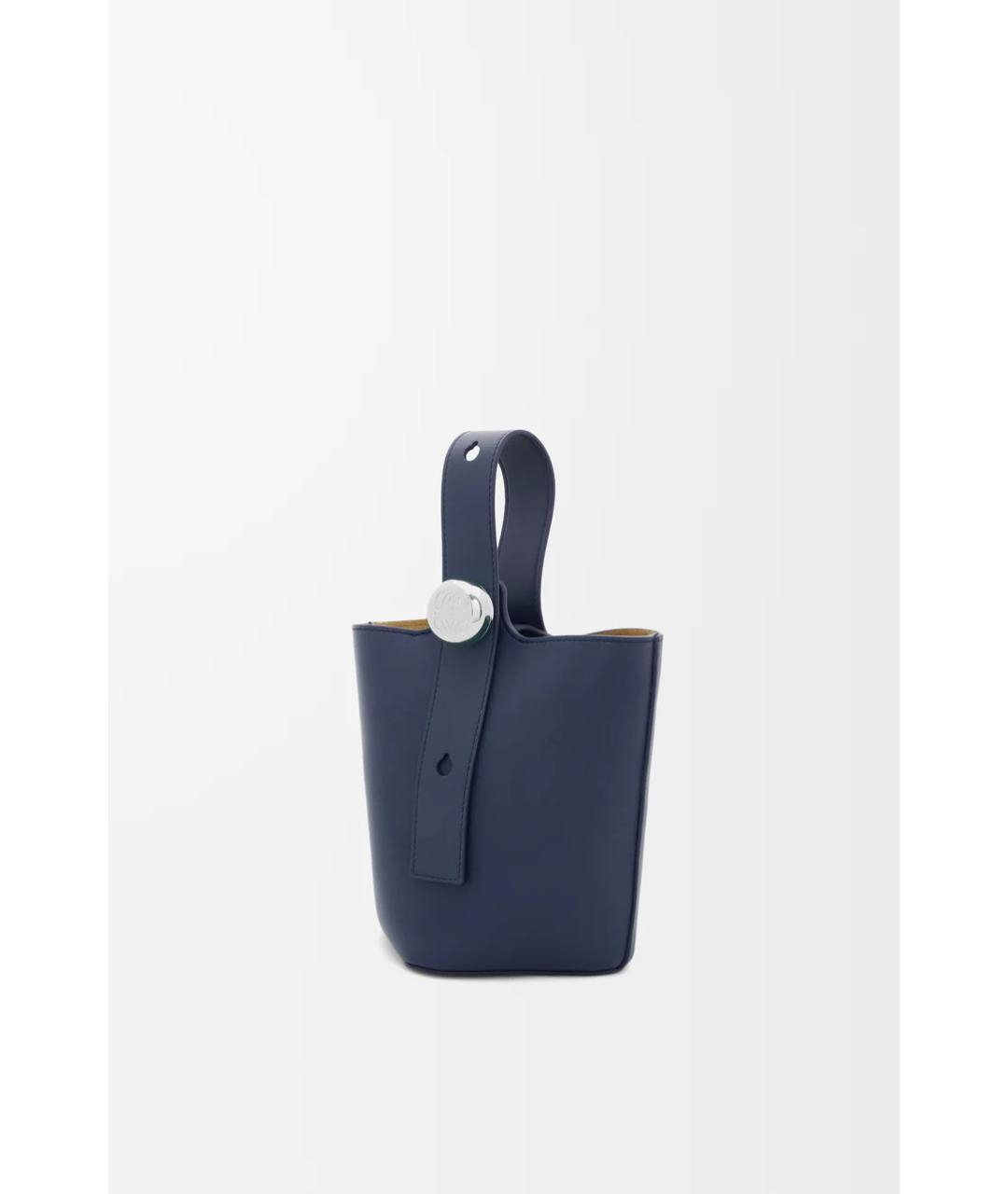 LOEWE Синяя кожаная сумка тоут, фото 7