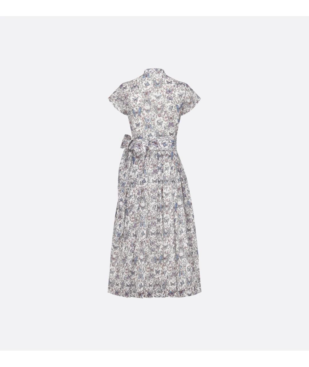 CHRISTIAN DIOR Мульти хлопковое повседневное платье, фото 2