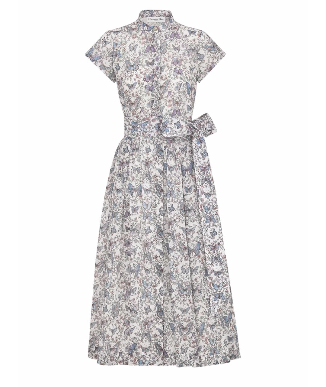 CHRISTIAN DIOR Мульти хлопковое повседневное платье, фото 1