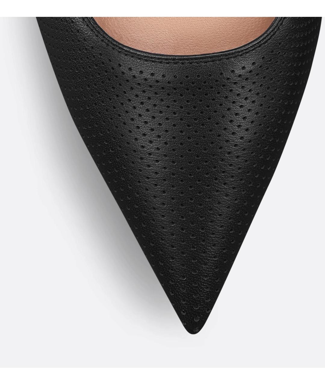 CHRISTIAN DIOR Черные кожаные туфли, фото 4