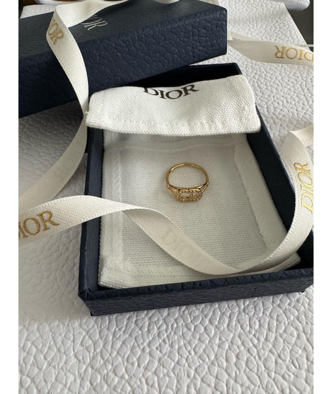CHRISTIAN DIOR Золотое металлическое кольцо, фото 6