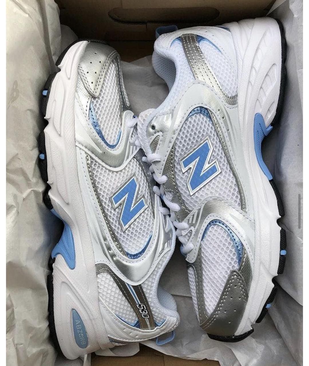 NEW BALANCE Белые текстильные кеды, фото 2