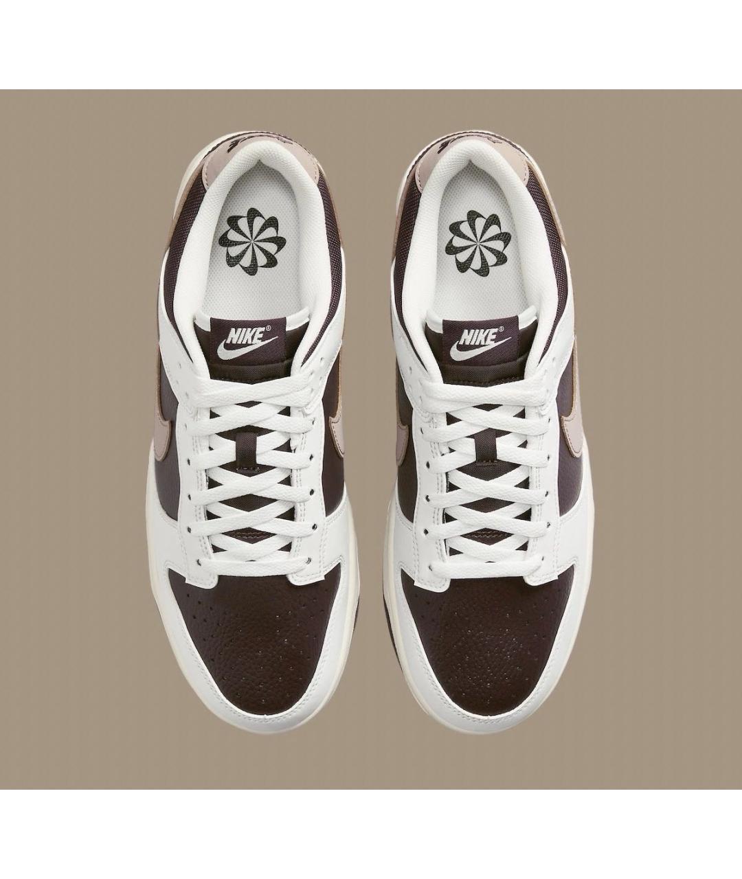 NIKE Коричневые кожаные кроссовки, фото 3