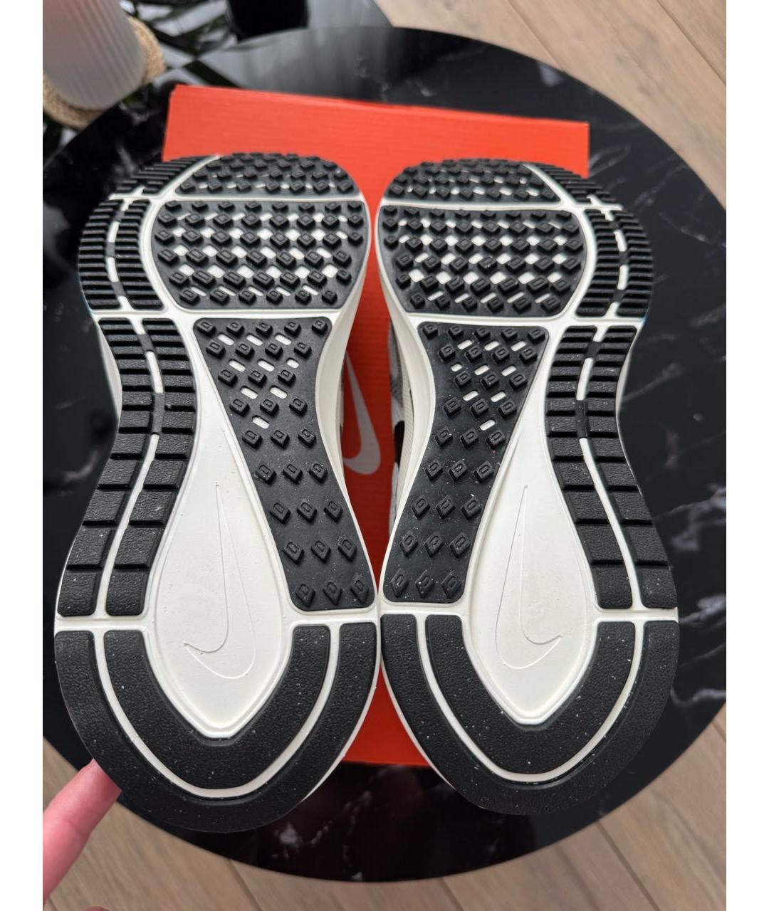 NIKE Серые синтетические низкие кроссовки / кеды, фото 5