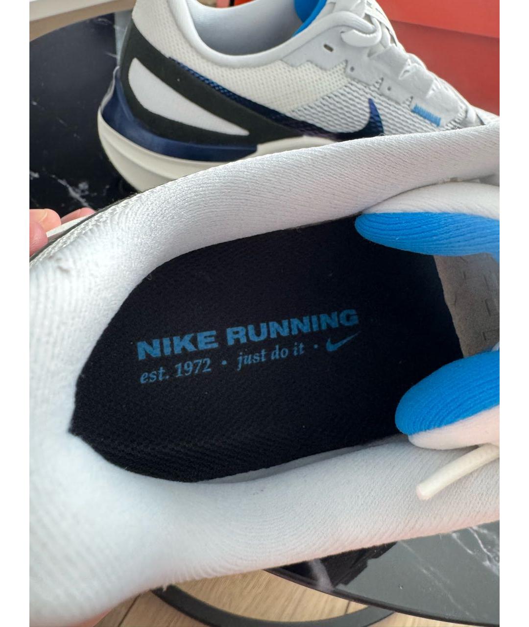 NIKE Серые синтетические низкие кроссовки / кеды, фото 4