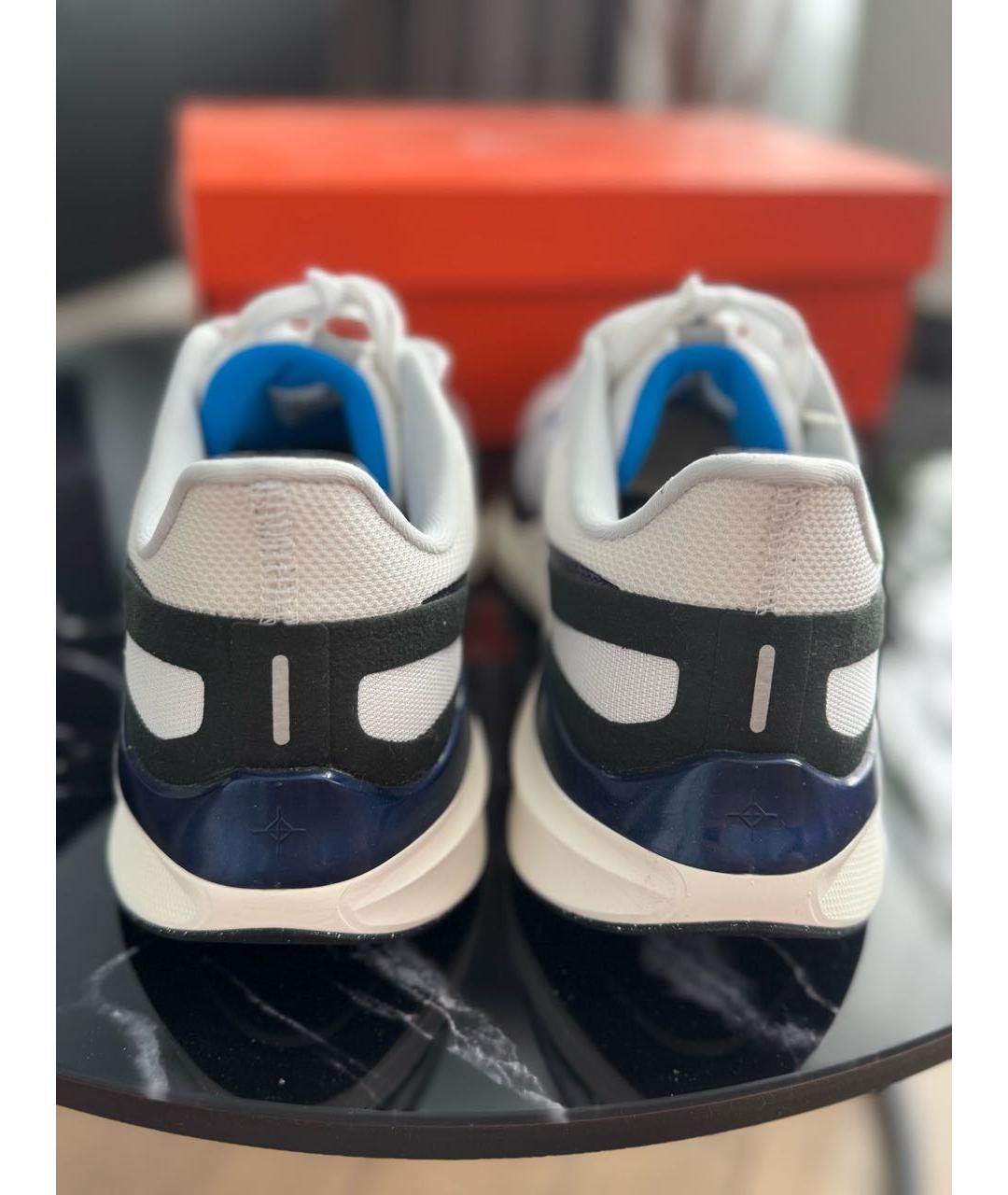 NIKE Серые синтетические низкие кроссовки / кеды, фото 3