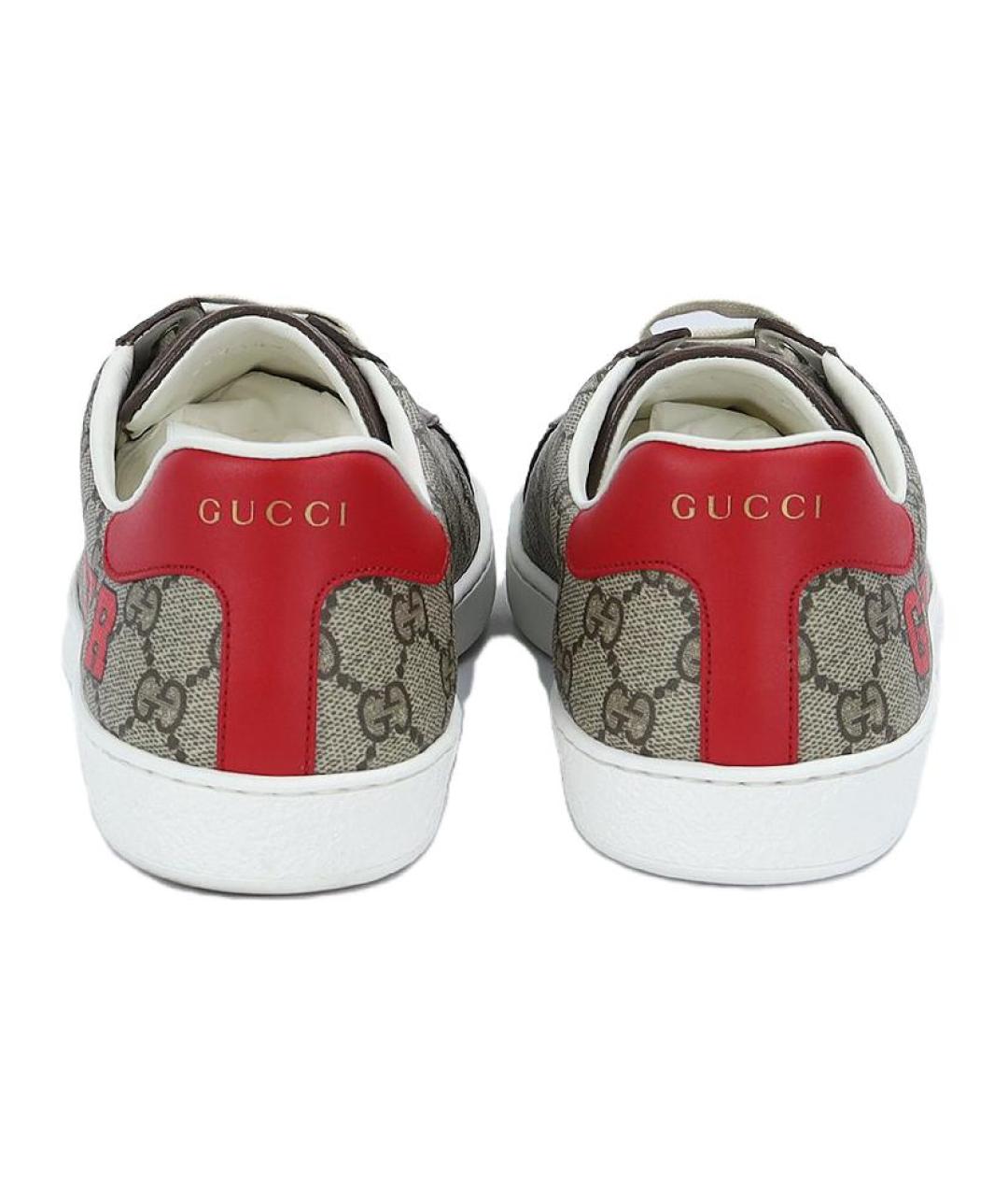 GUCCI Бежевые низкие кроссовки / кеды, фото 4