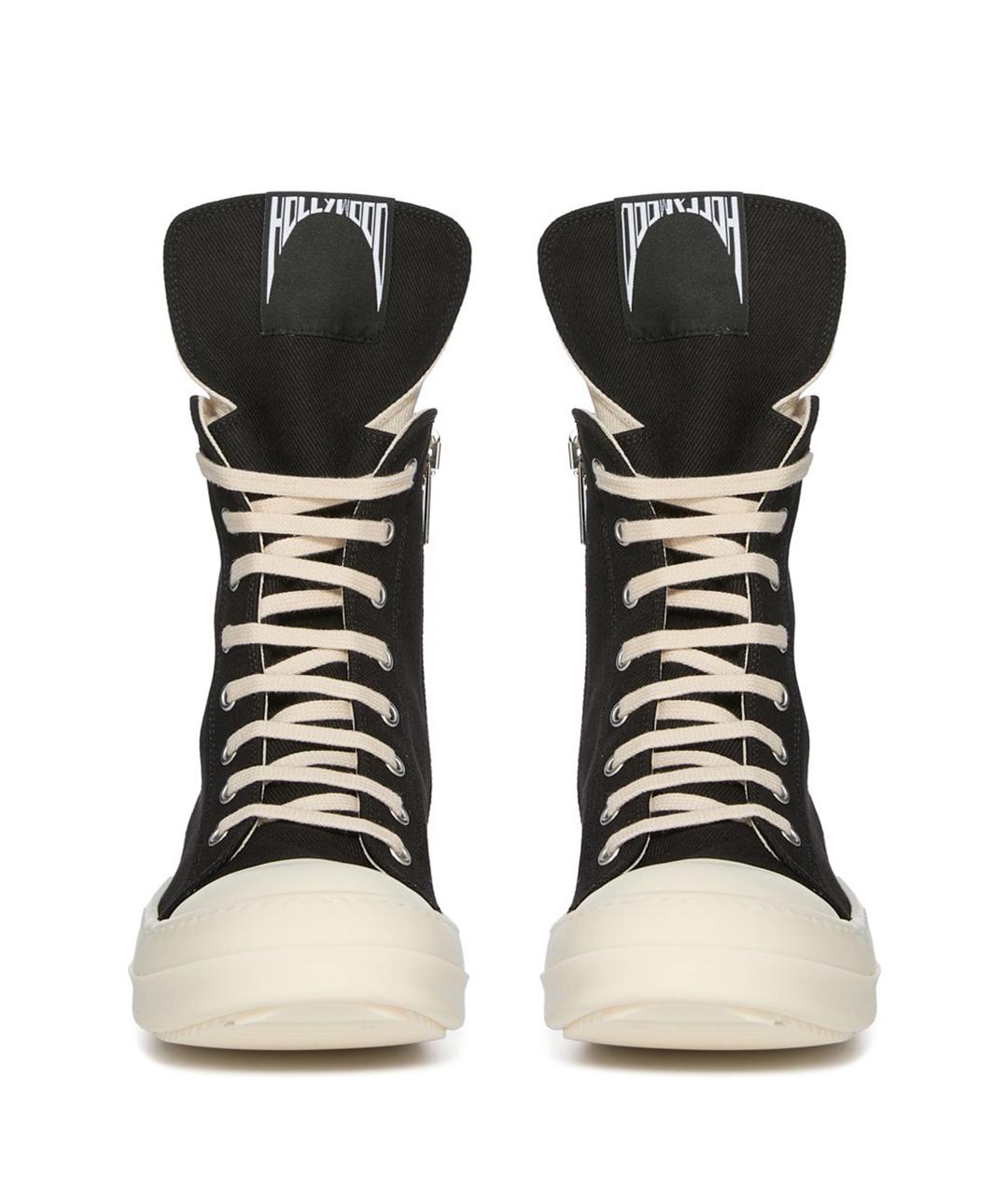 RICK OWENS Черные кеды, фото 9