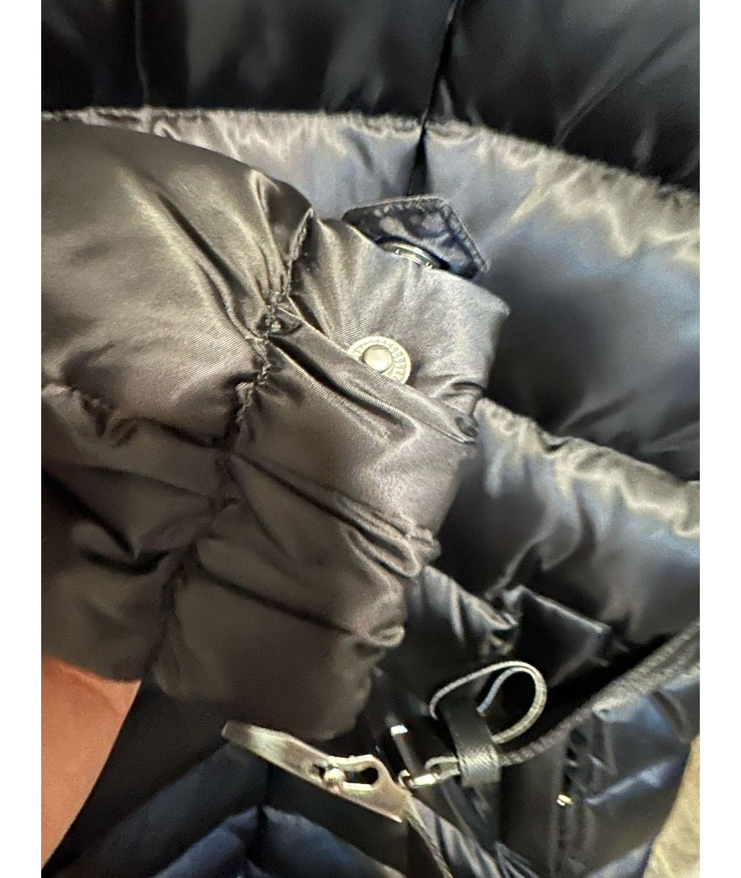 PRADA Черный полиамидовый пуховик, фото 4