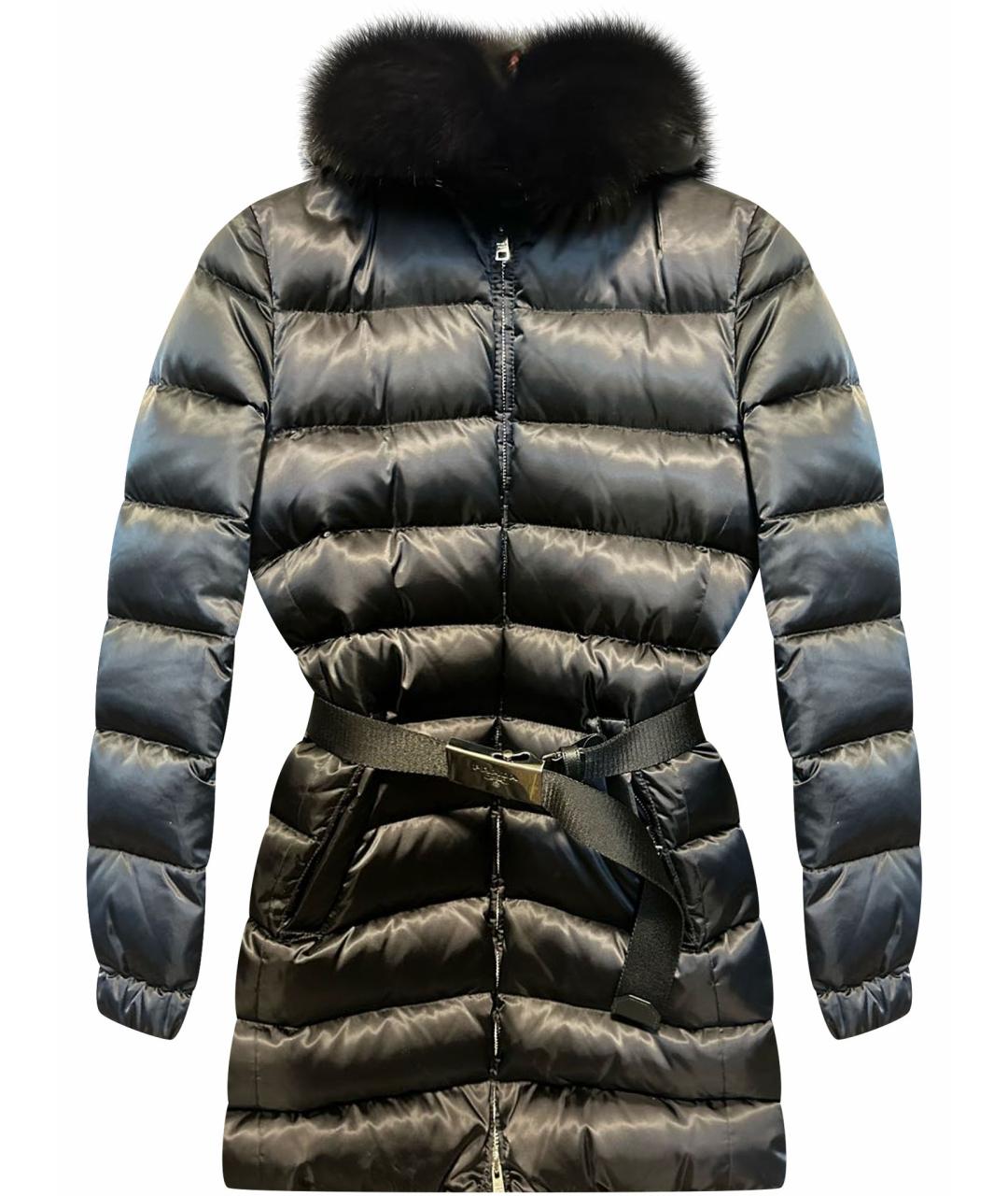 PRADA Черный полиамидовый пуховик, фото 1