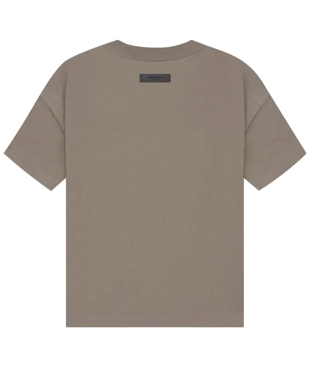 FEAR OF GOD ESSENTIALS Бежевая хлопковая футболка, фото 2