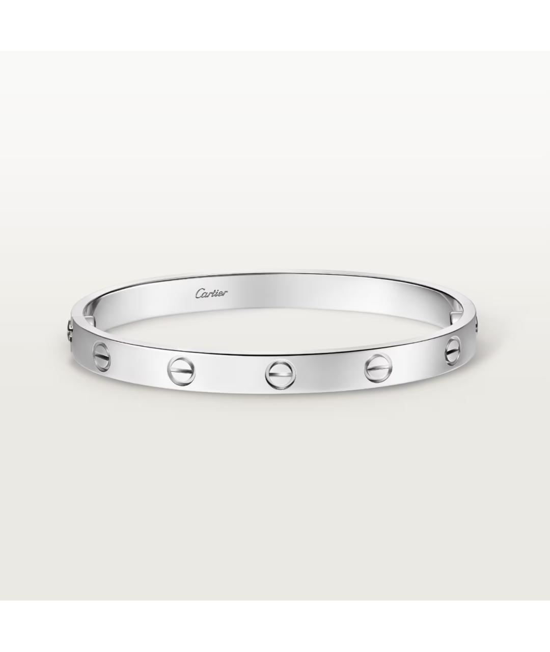 CARTIER Серебрянный браслет из белого золота, фото 6