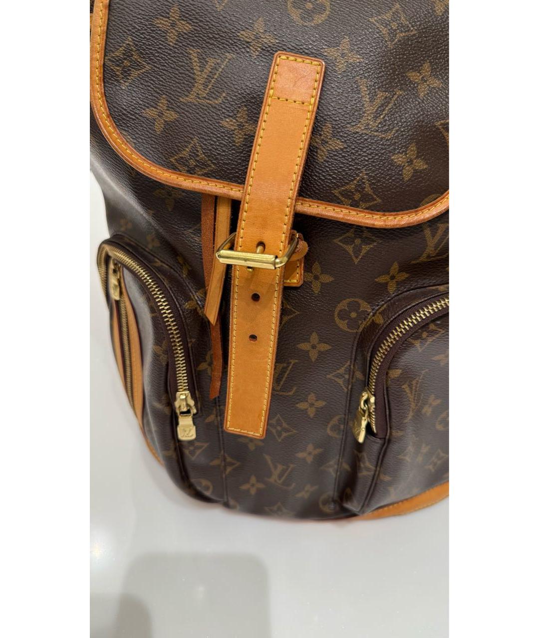 LOUIS VUITTON Коричневый рюкзак, фото 4