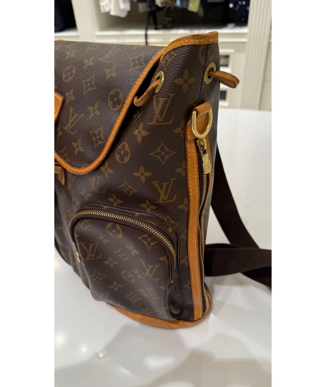 LOUIS VUITTON Коричневый рюкзак, фото 6