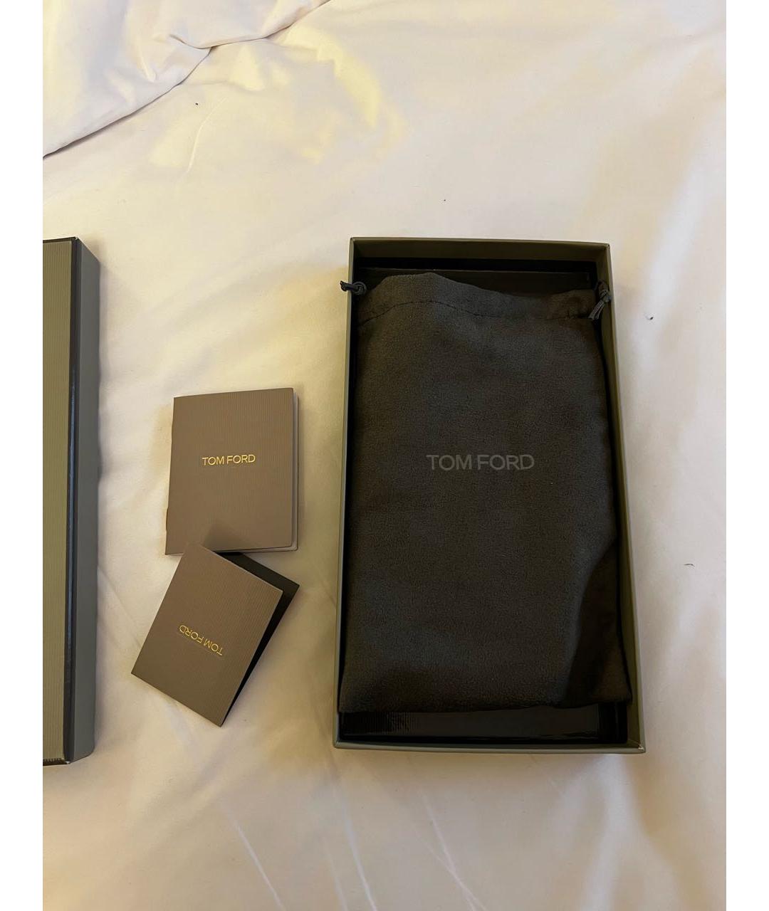 TOM FORD Черный кожаный кошелек, фото 5