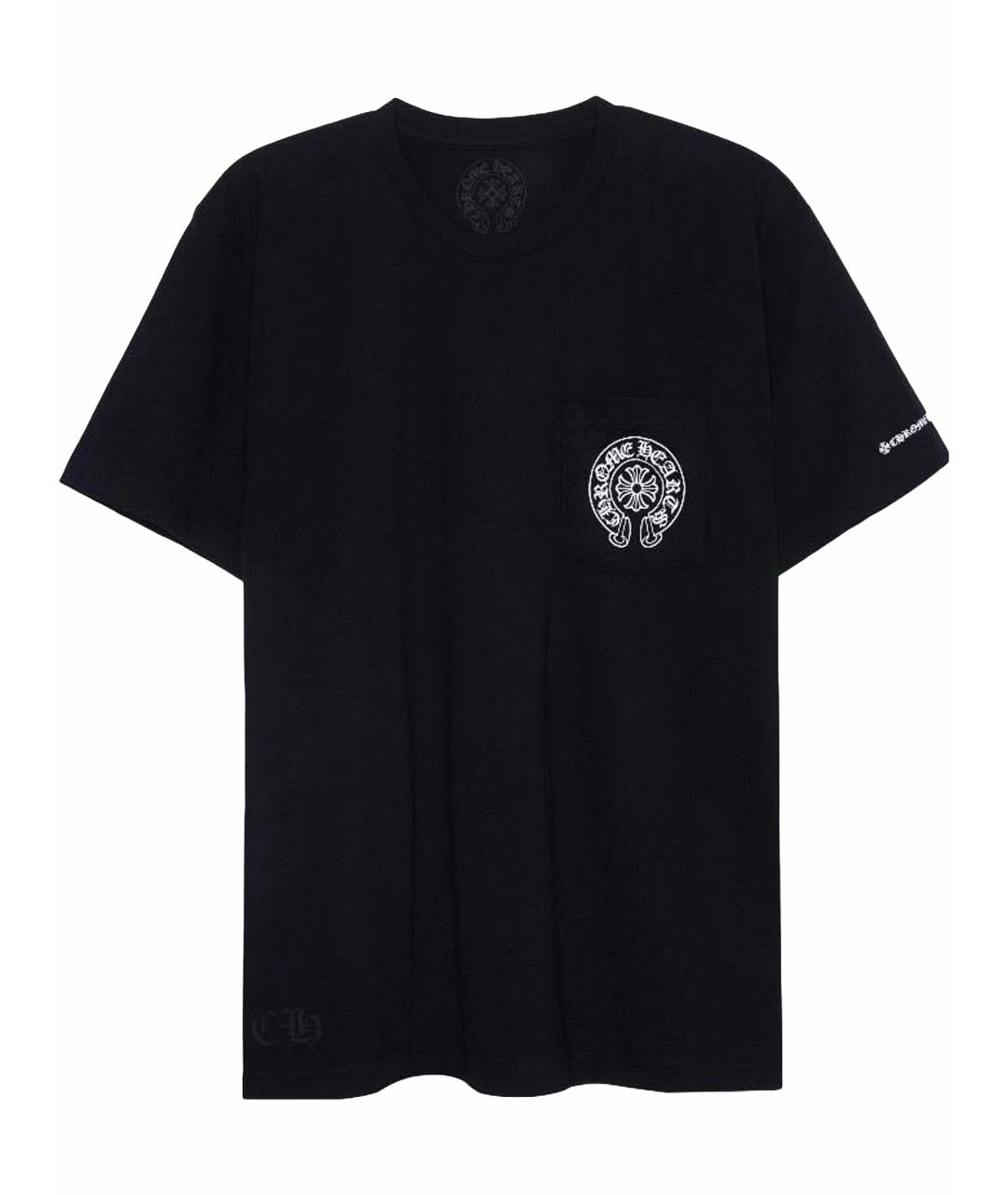 CHROME HEARTS Черная хлопковая футболка, фото 1