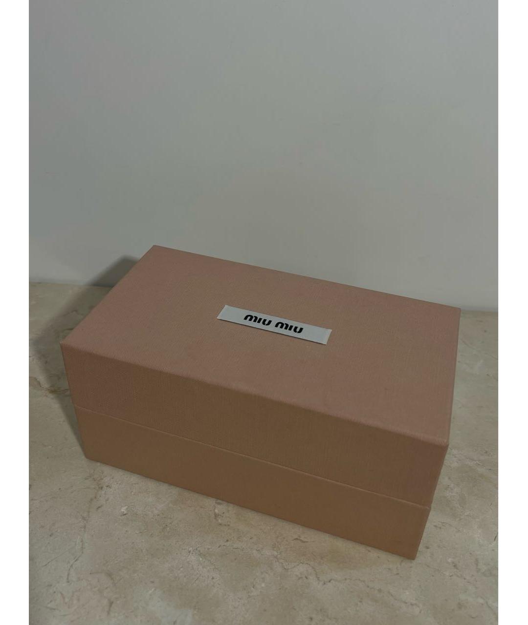 MIU MIU Розовые металлические солнцезащитные очки, фото 4