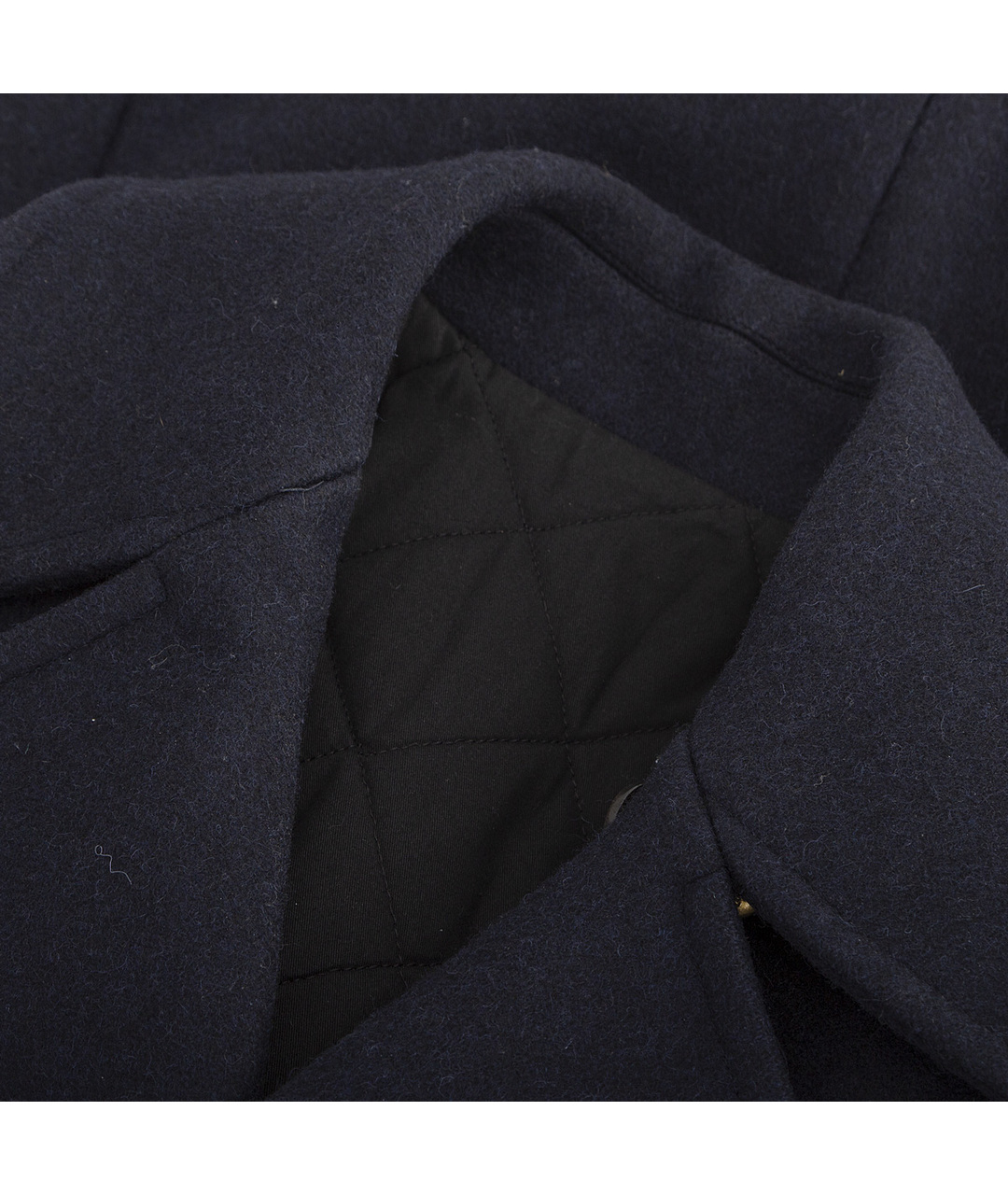 BALMAIN Темно-синее шерстяное пальто, фото 3