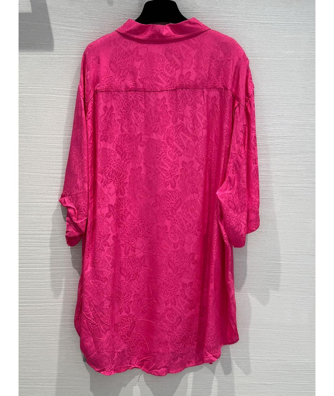 BALENCIAGA Розовая вискозная рубашка, фото 6
