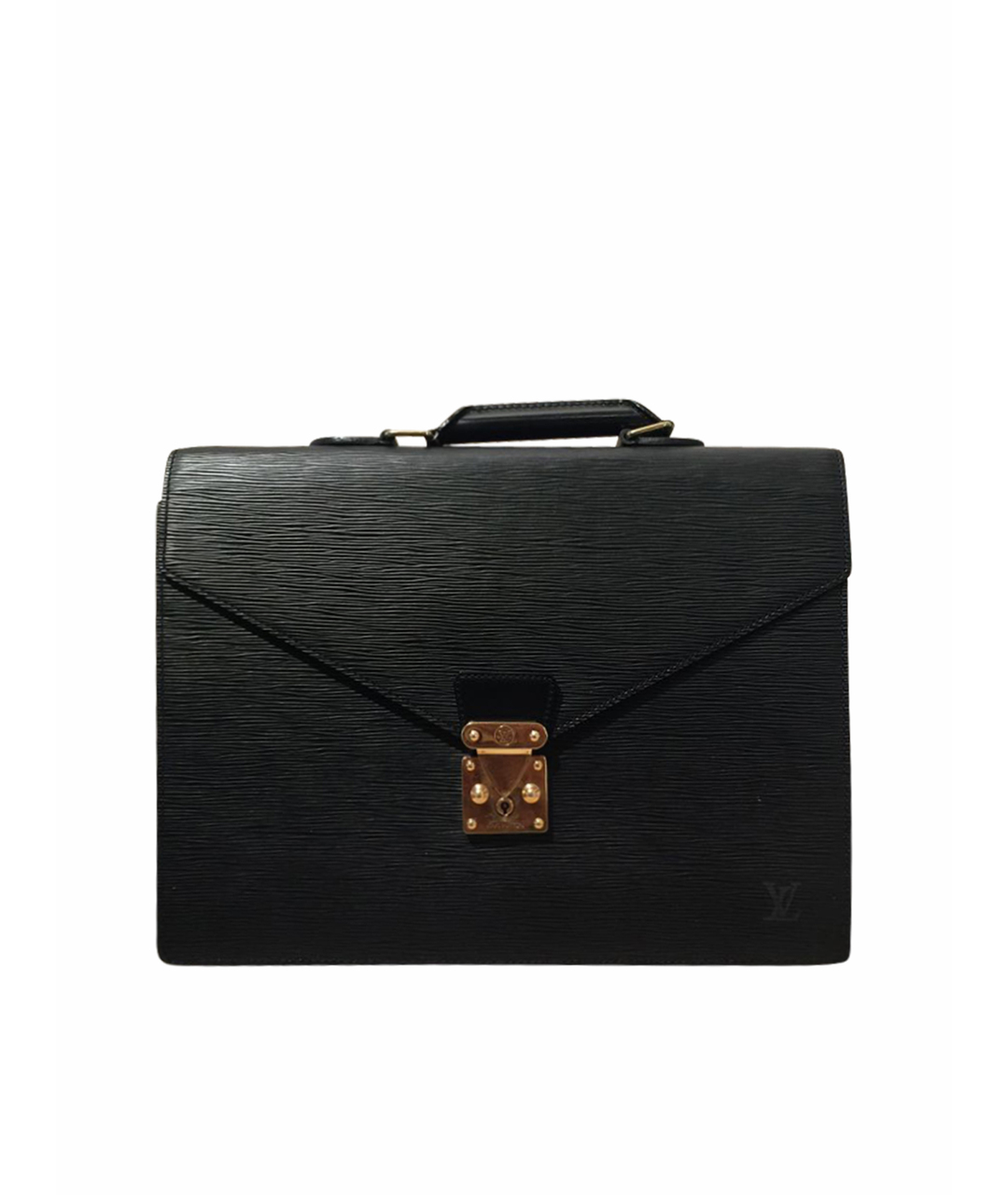 LOUIS VUITTON PRE-OWNED Черный кожаный портфель, фото 1
