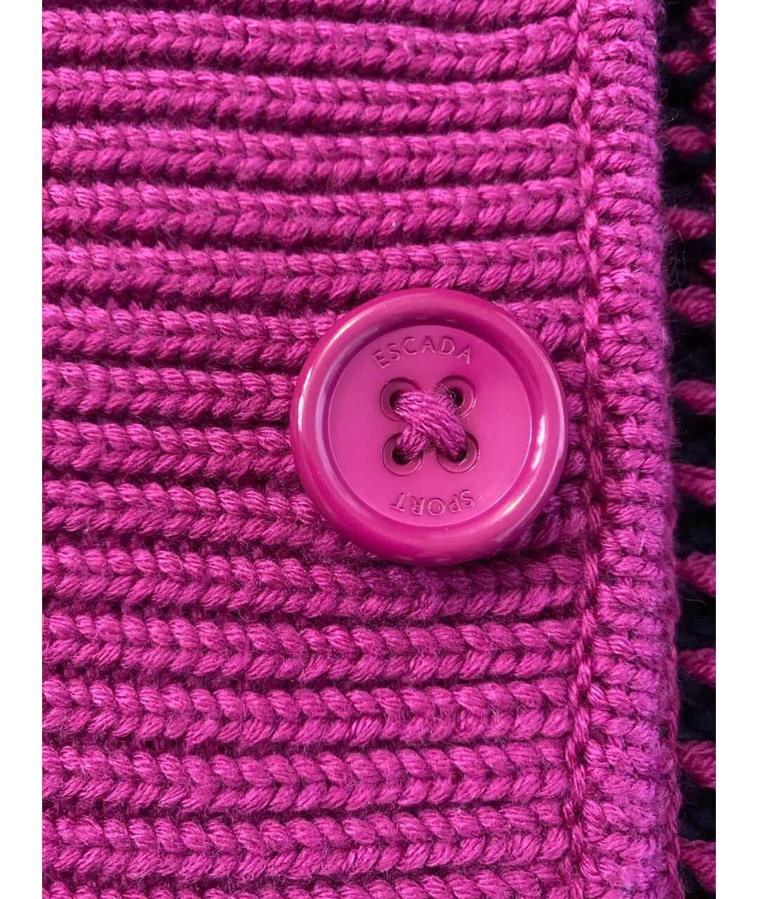 ESCADA Фиолетовый шерстяной кардиган, фото 5