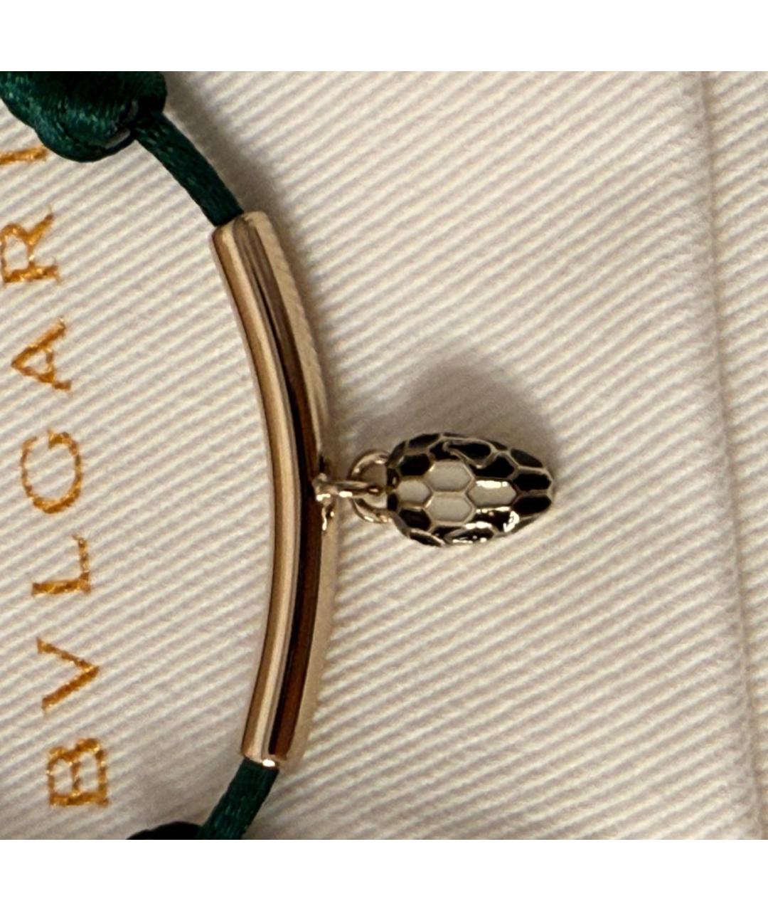 BVLGARI Зеленый латунный браслет, фото 4