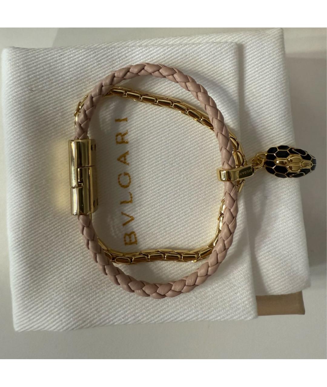 BVLGARI Розовый латунный браслет, фото 2