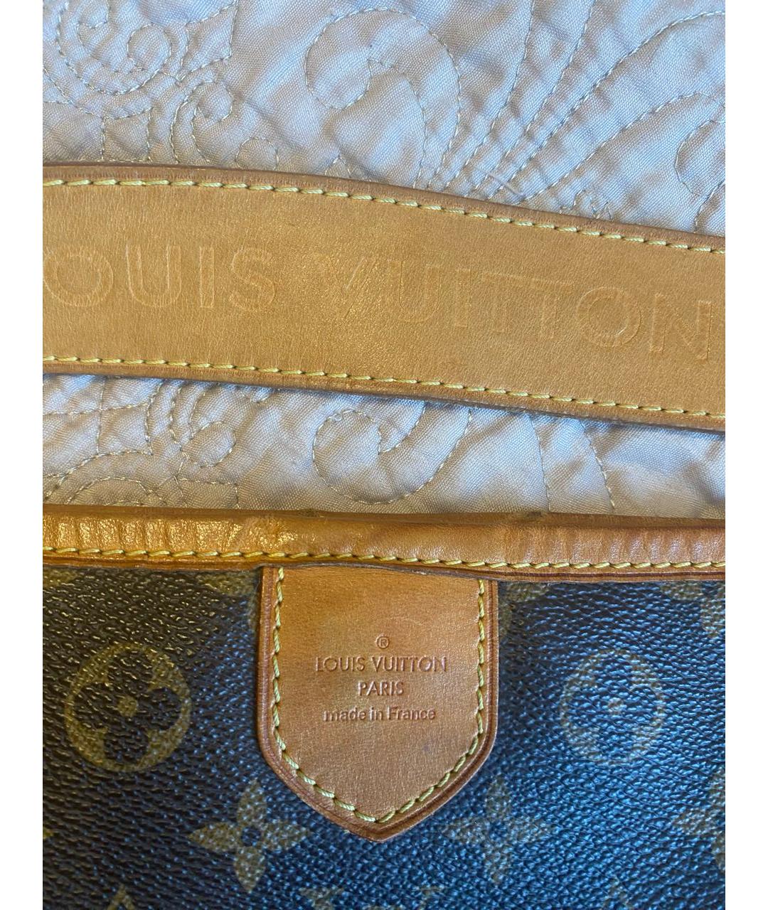 LOUIS VUITTON Коричневая сумка через плечо из искусственной кожи, фото 4